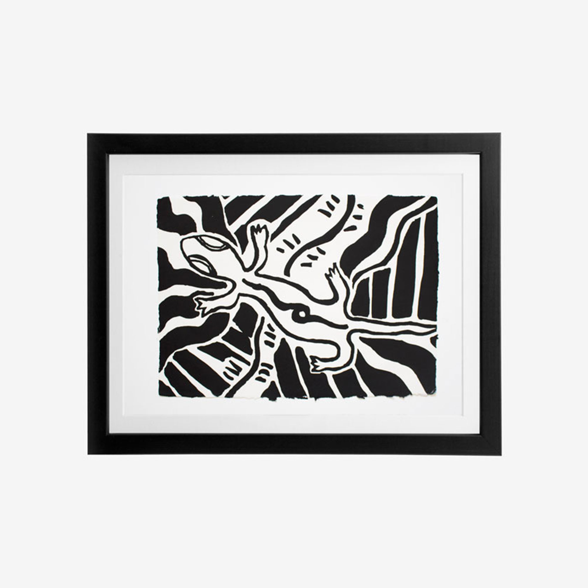 Euraba Framed Artwork, Special Edition, Goanna Tracks, Lola Binge