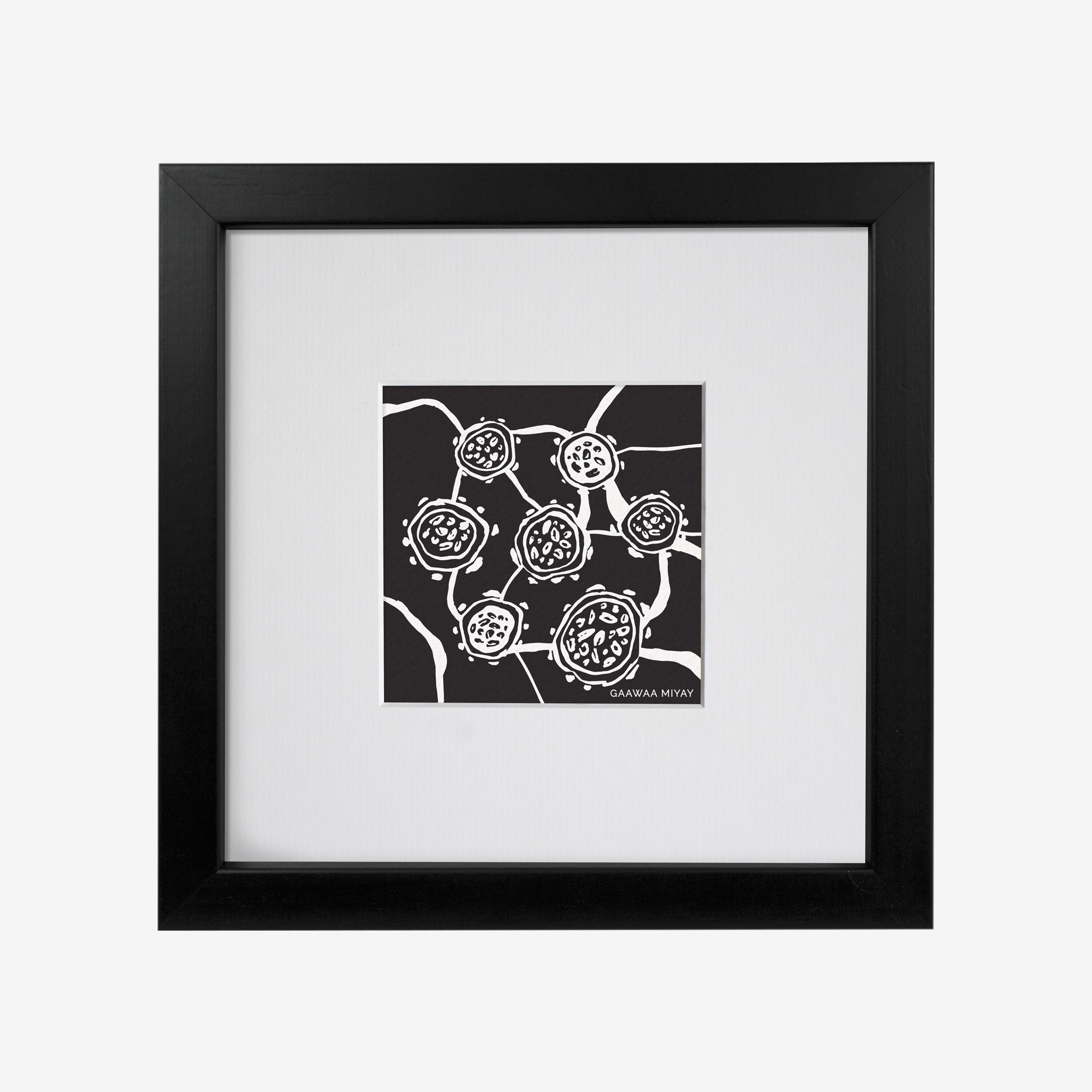 8x8" Framed Print, BAMBUL by Lucy Simpson