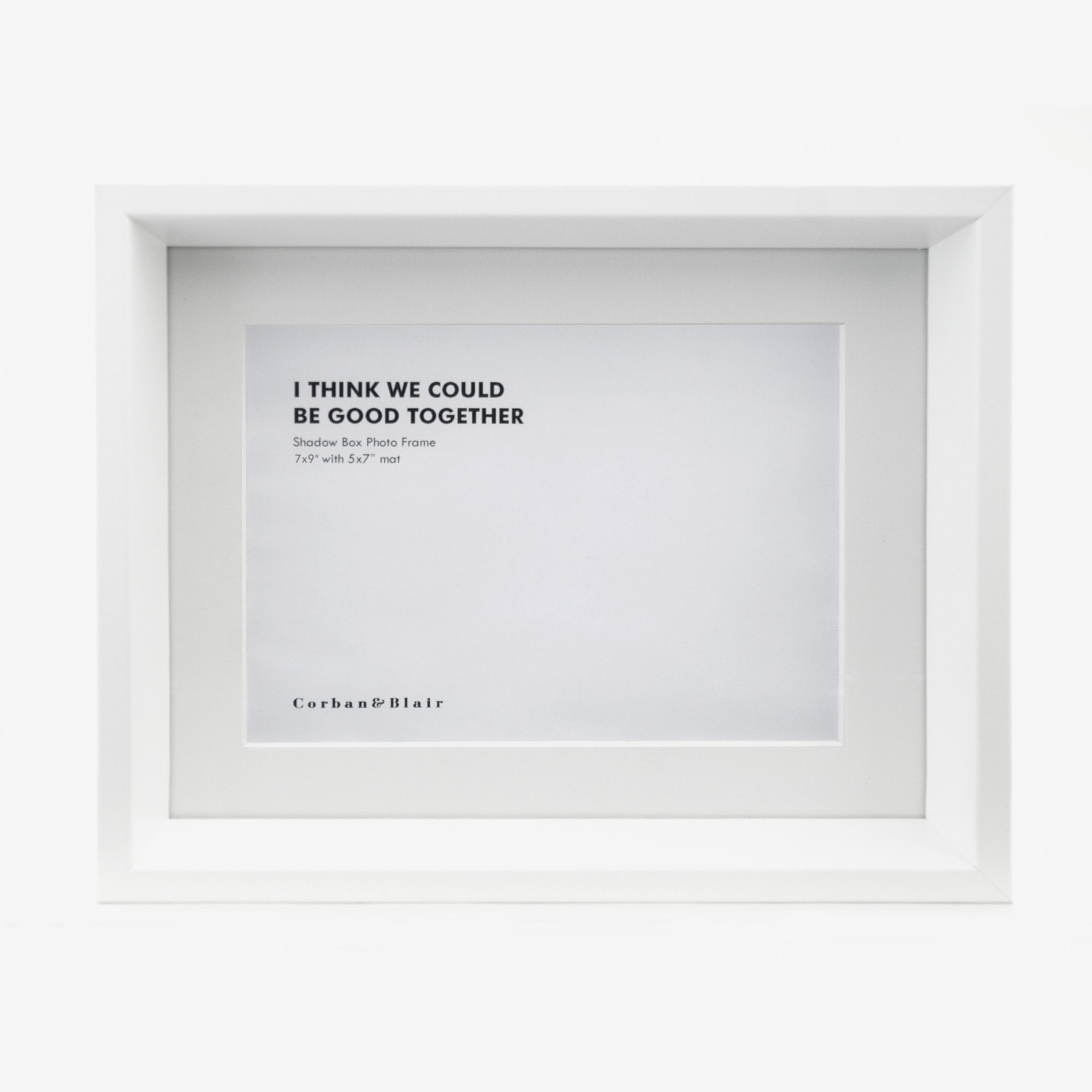 Shadow Box Frame with 5x7" Mat