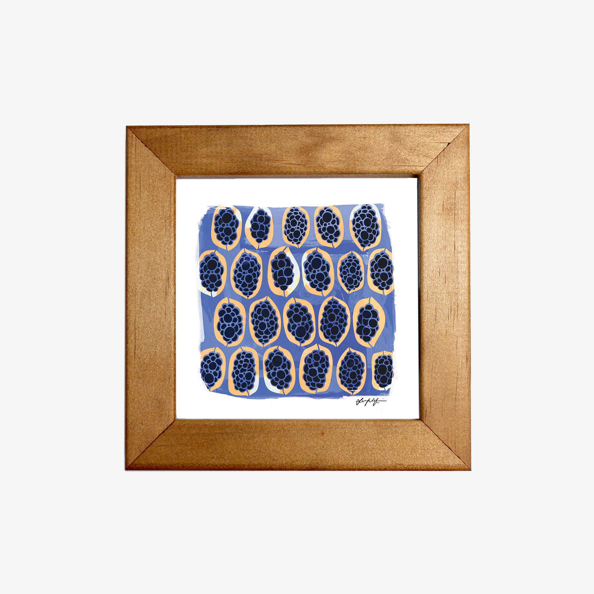 4x4" Framed Print, Gwibiirr by Lucy Simpson
