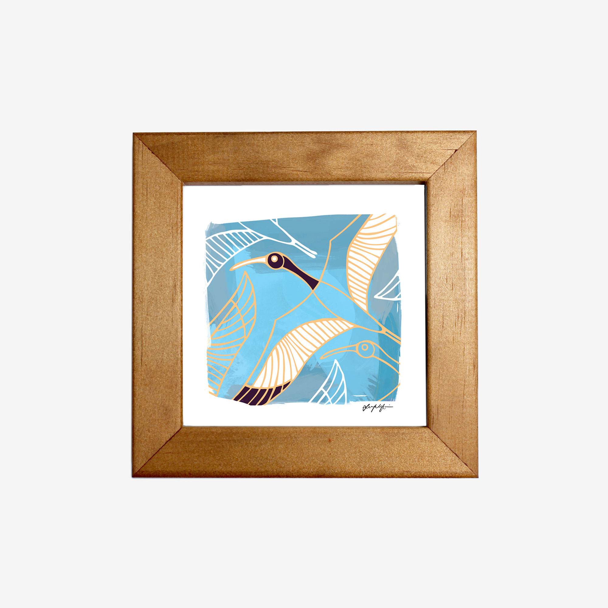 4x4" Framed Print, Murrgumurrgu by Lucy Simpson