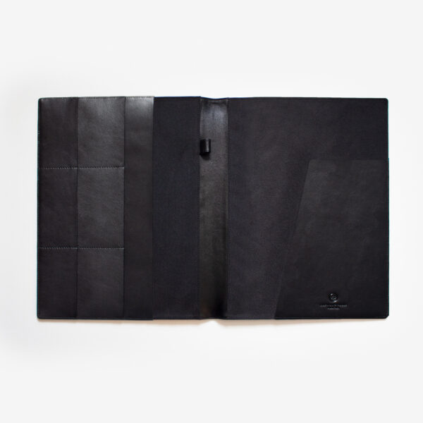 73550-A4-Slim-Leather-Compendium-black-3