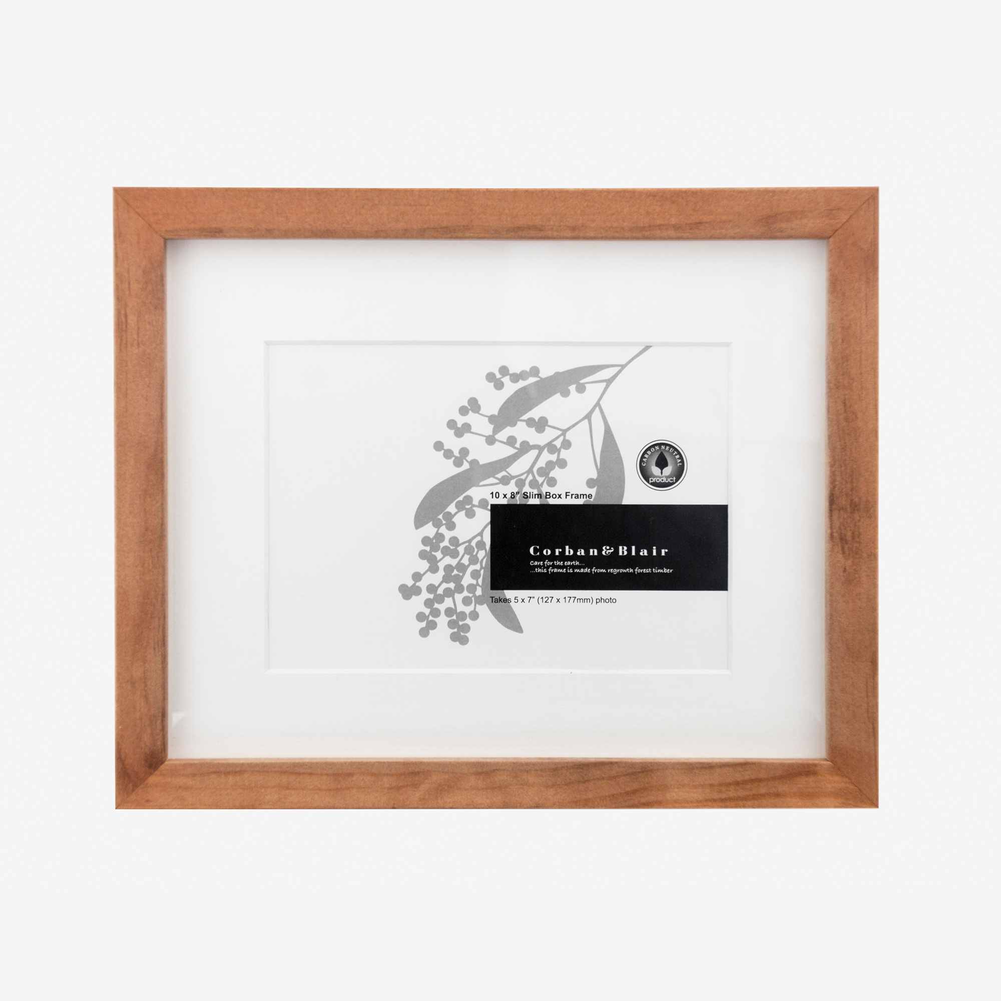 Slim Box Frame with 5x7" Mat