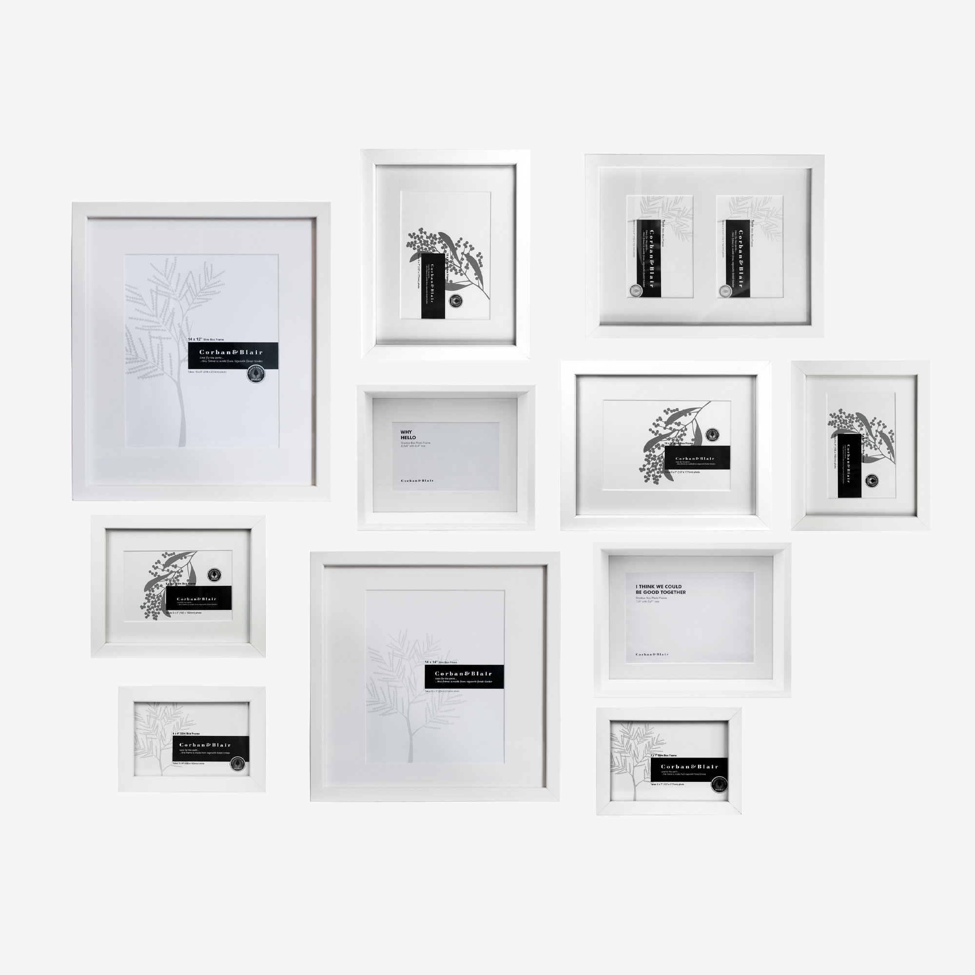 11 Piece Mixed Frame Gallery Wall Set