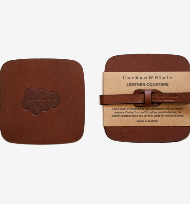 leather coaster set salesforce