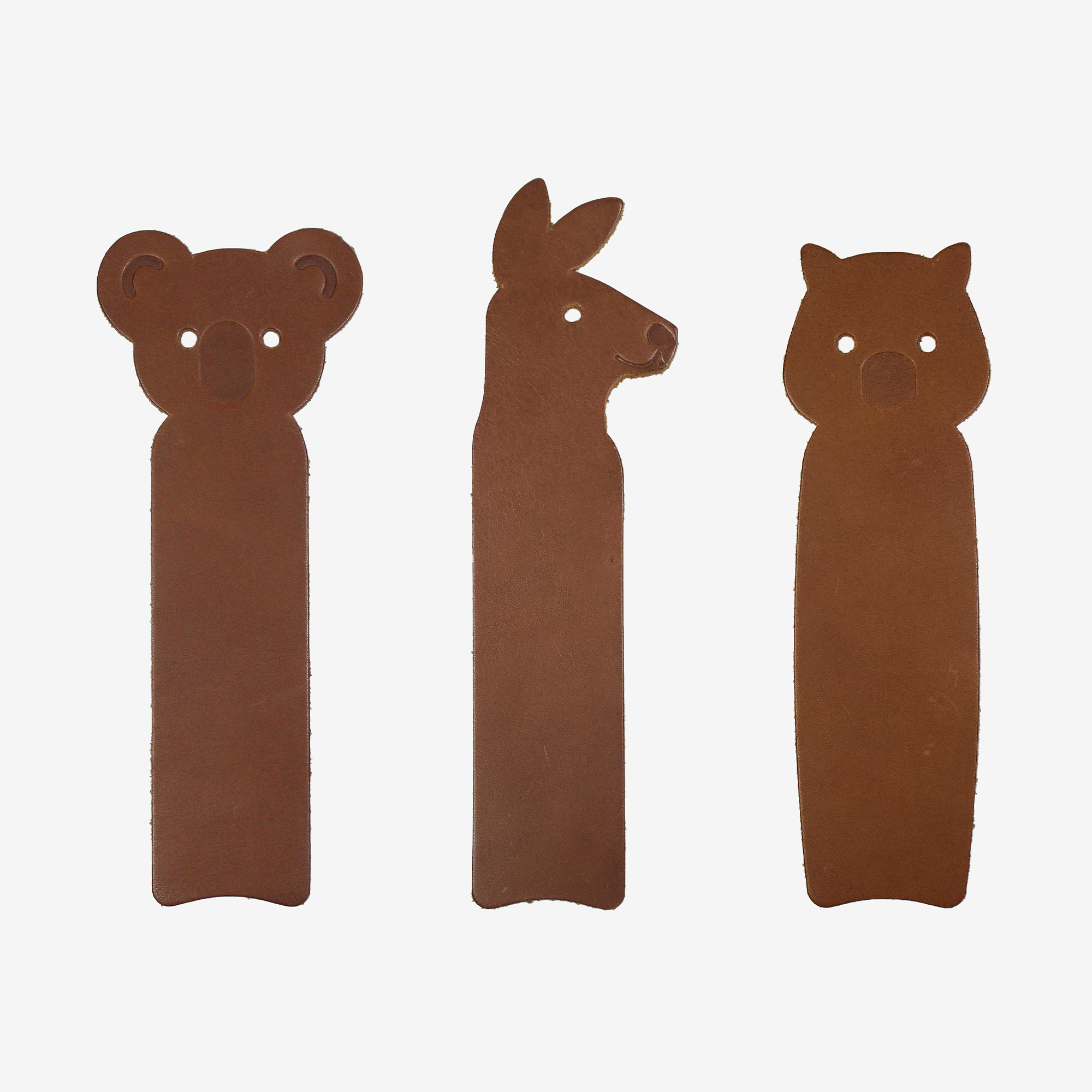 Australian Animals Bookmark Set - Koala, Wombat, Kangaroo