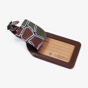 Thomas Avery Mayan Luggage Tag Brown