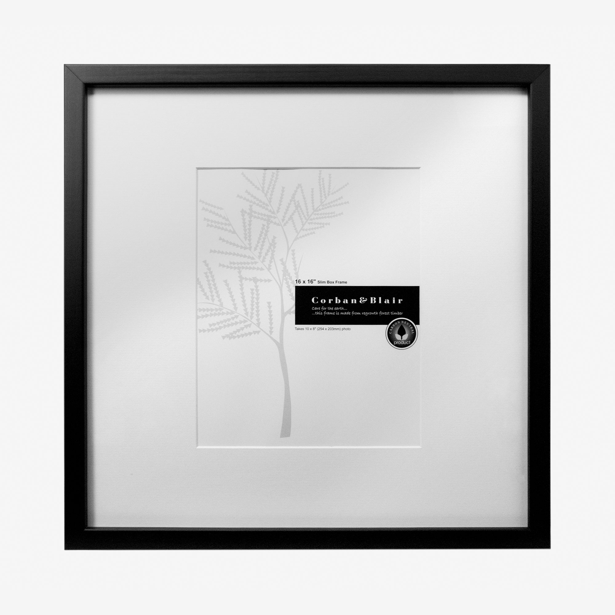 Slim Box Frame with 10x8" Mat