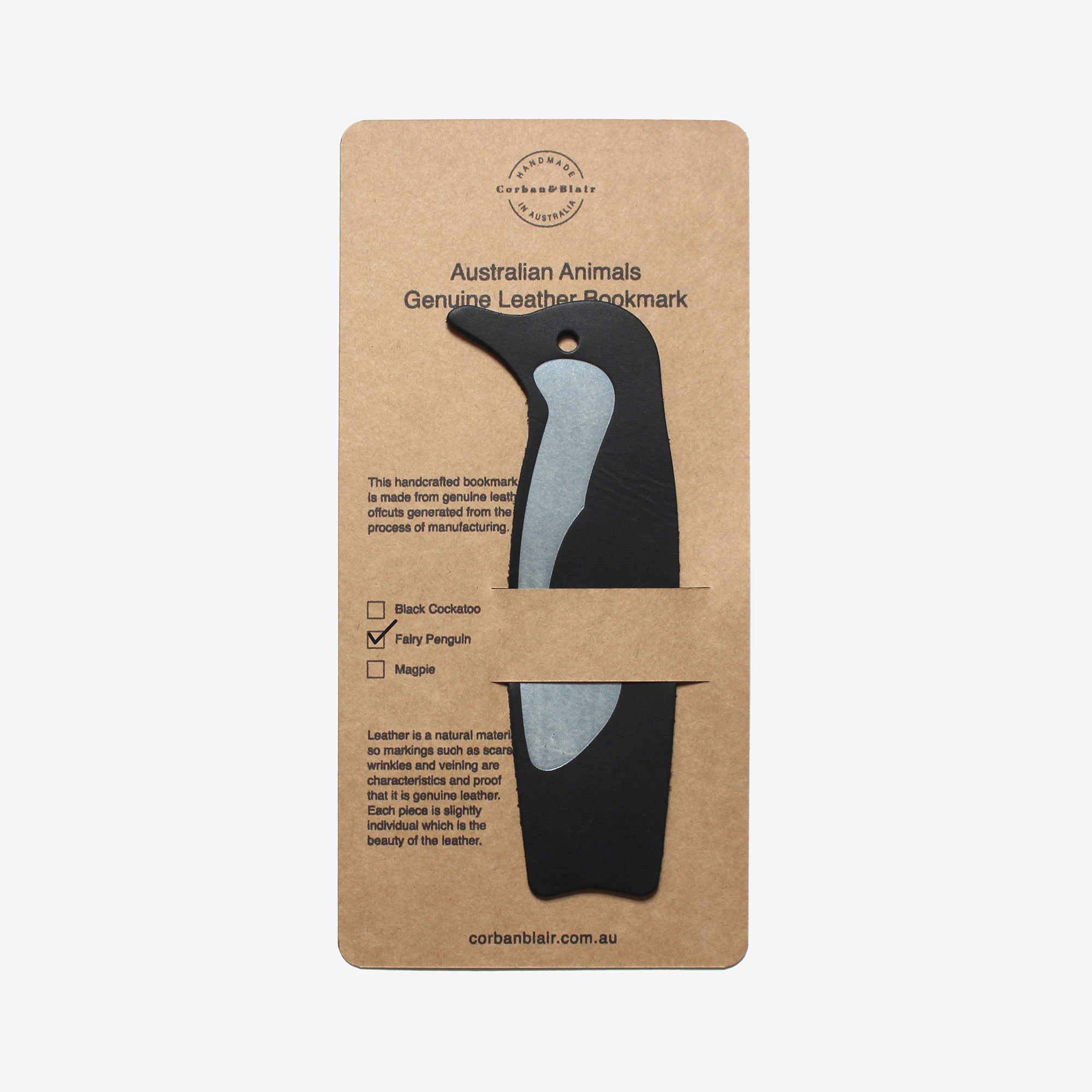Australian Animals Bookmark - Fairy Penguin