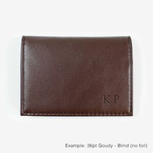 Thomas Avery Mayan Card Holder Brown