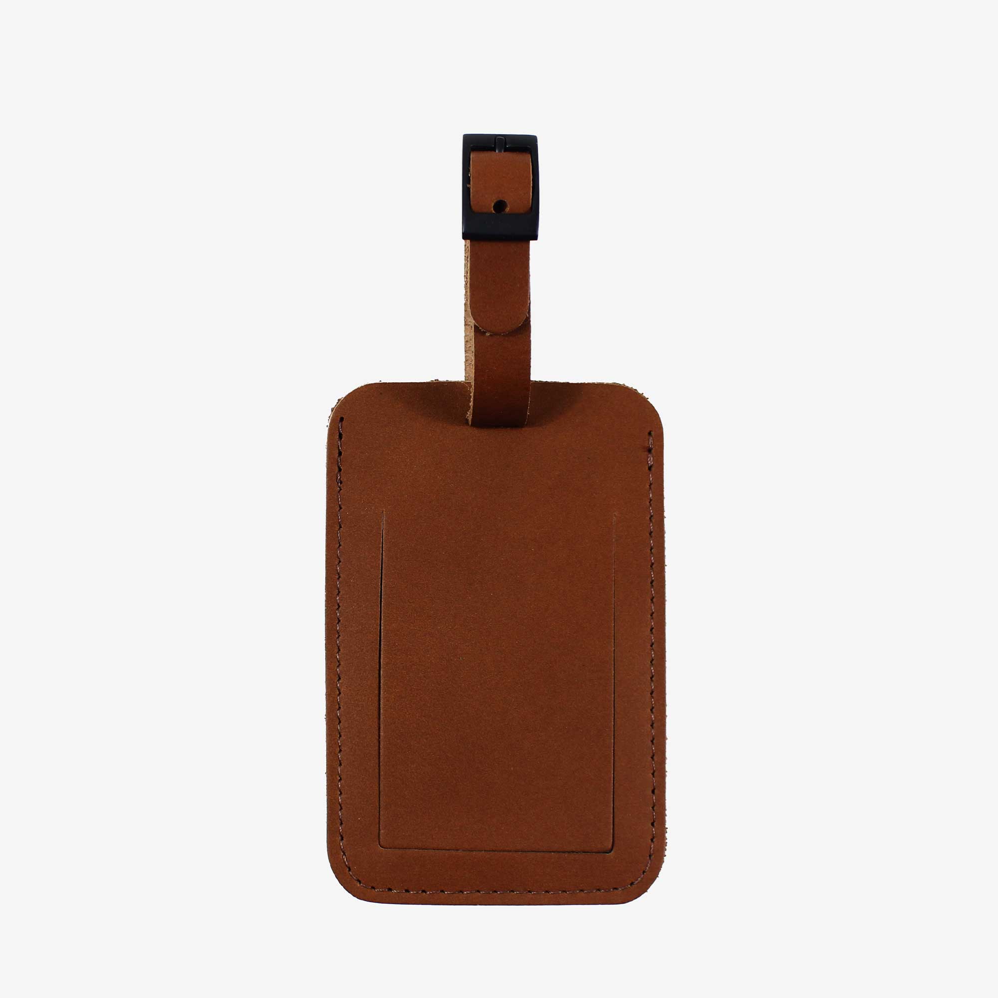Genuine leather luggage tag