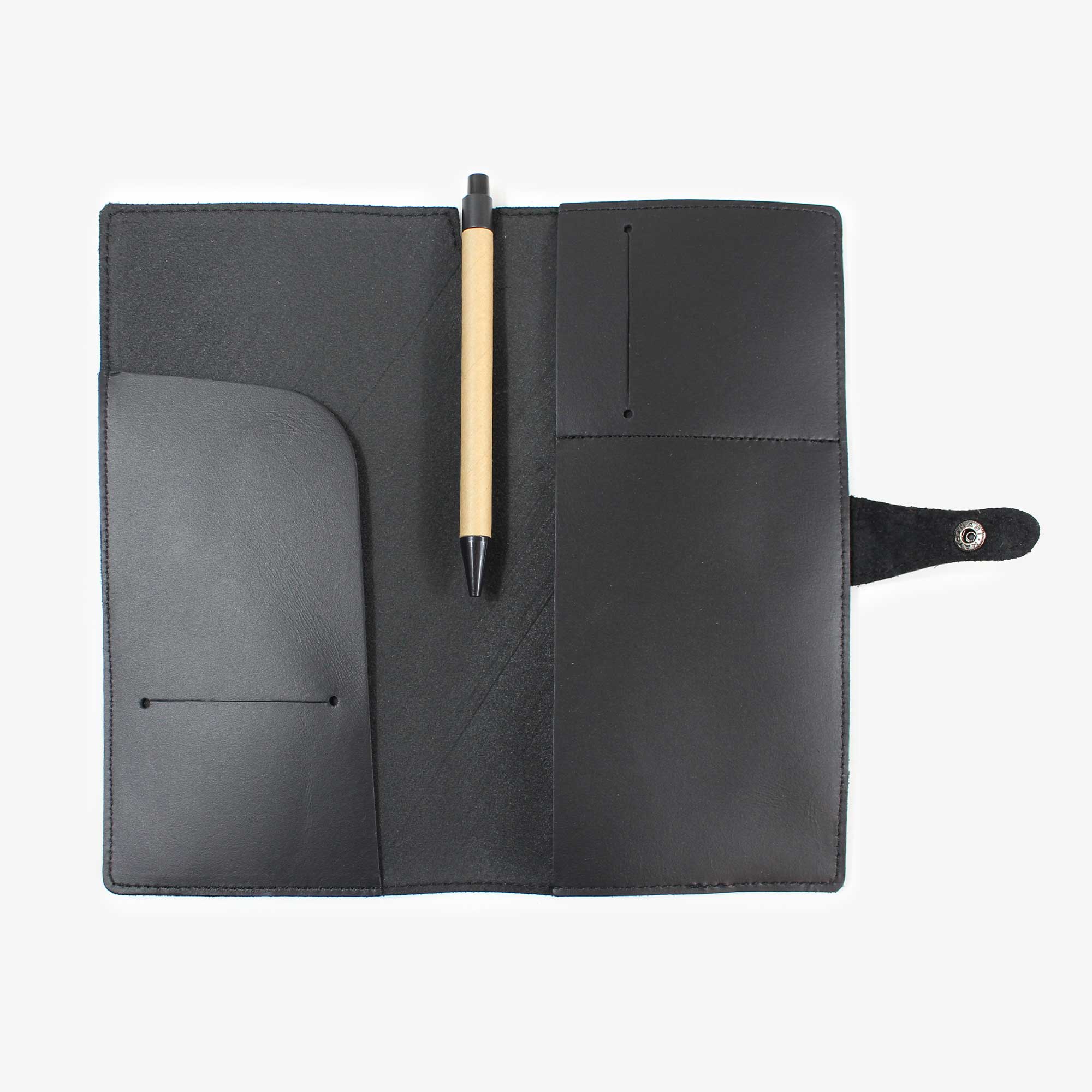 Genuine leather travel wallet
