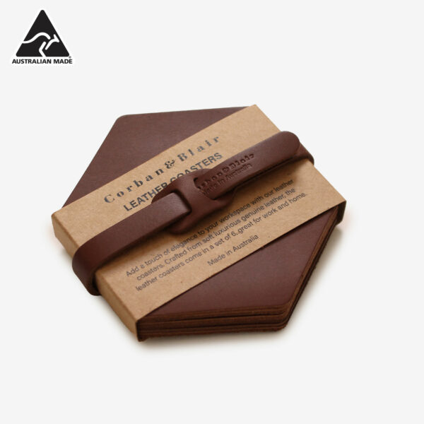 10388-artisan-leather-coaster-hex-tan-aus-made-logo