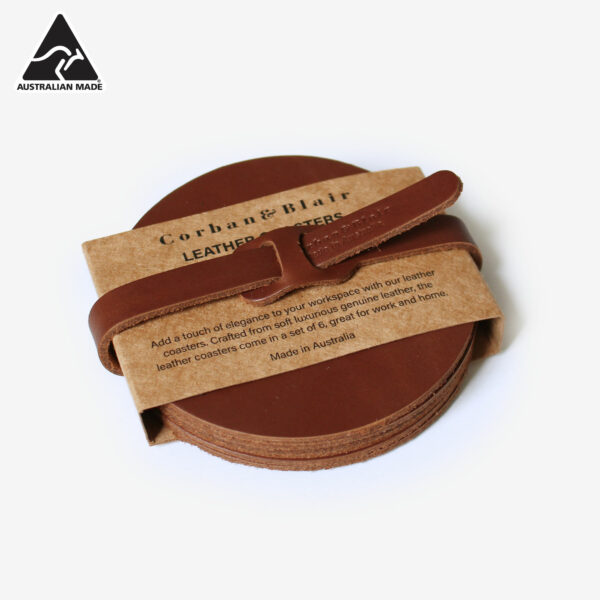 10391-artisan-leather-coaster-round-tan-aus-made-logo