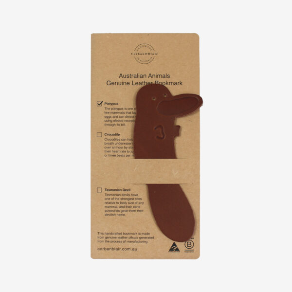 10144-Australian-Animal-Leather-Bookmarks-platypus-tan-1