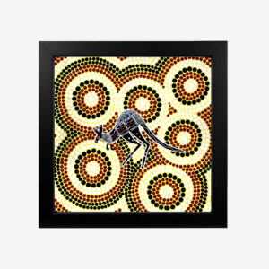 Thomas Avery, 8x8" Framed Print, Kangaroo