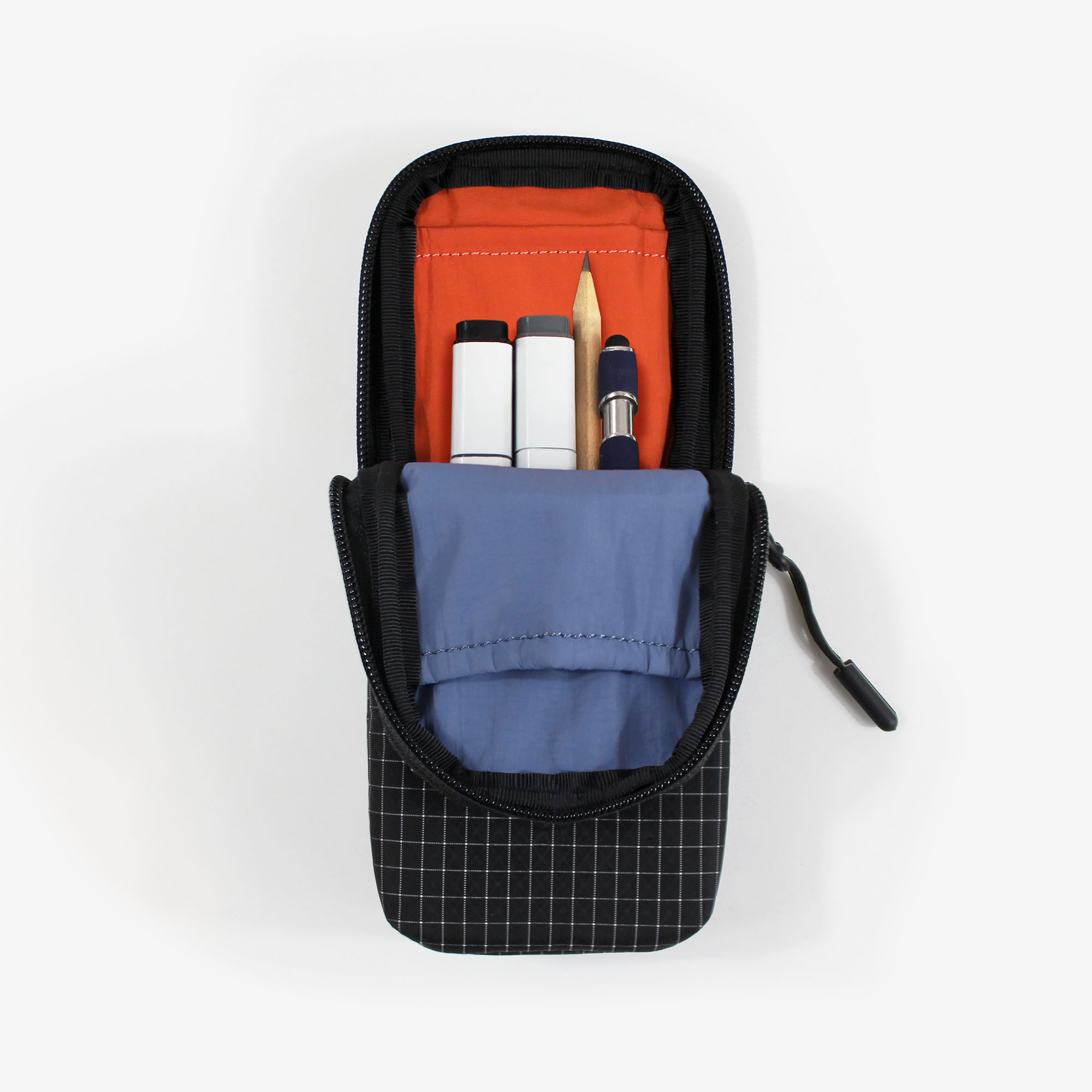 Grid Pencil Case internal organisation pockets